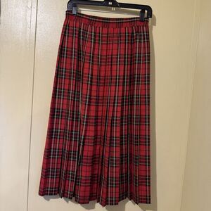 Jantzen Pleated Tartan Plaid Skirt Size 12 Indie Vanguard Preppy Academia